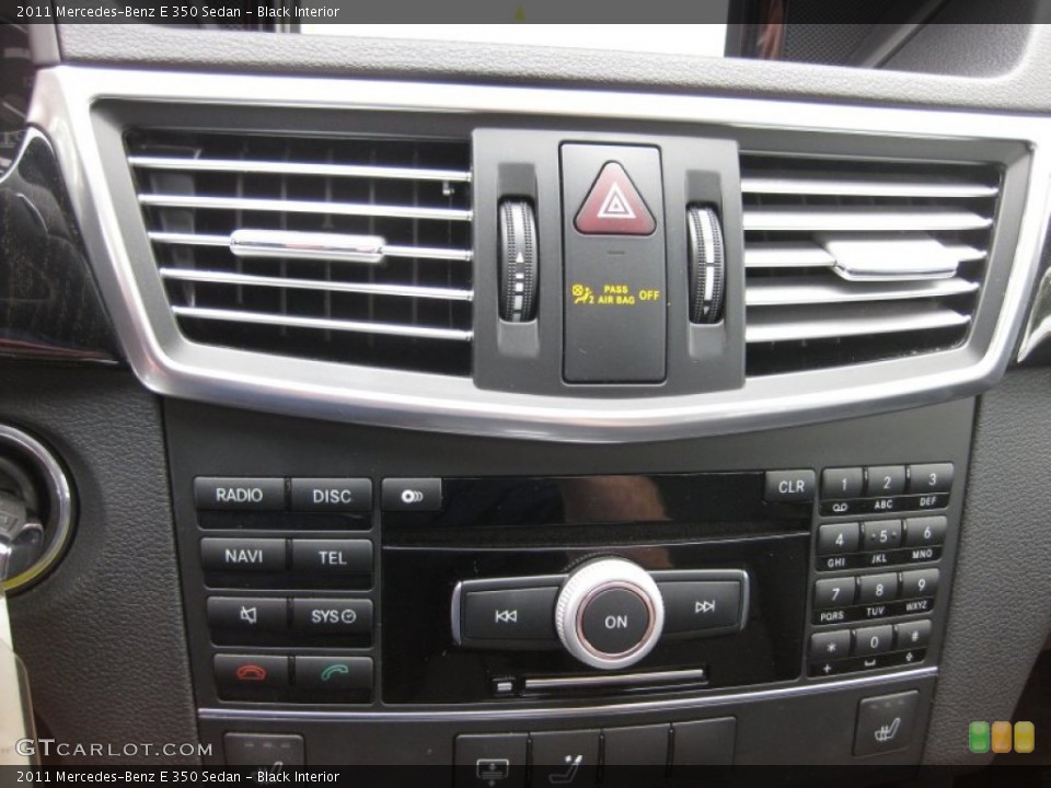 Black Interior Controls for the 2011 Mercedes-Benz E 350 Sedan #66083007