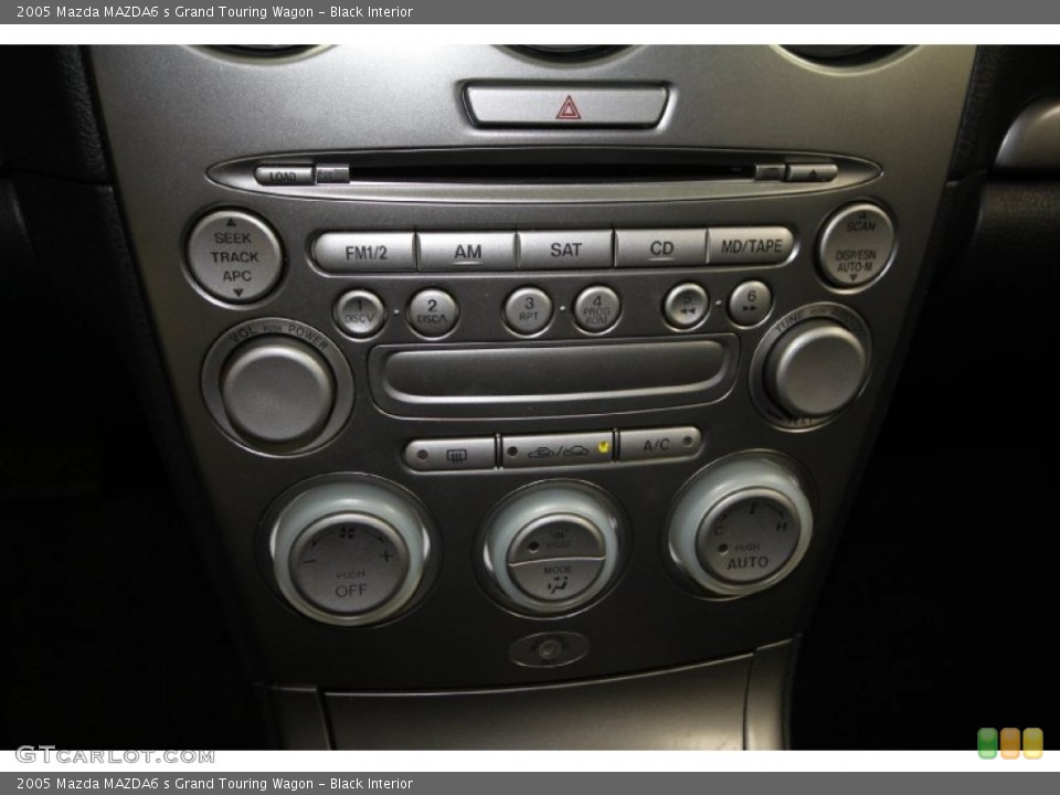 Black Interior Controls for the 2005 Mazda MAZDA6 s Grand Touring Wagon #66084648