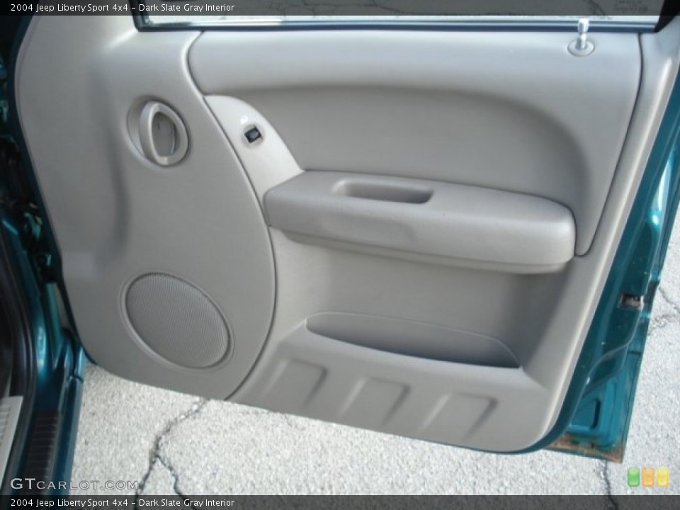 Dark Slate Gray Interior Door Panel for the 2004 Jeep Liberty Sport 4x4 #66084678