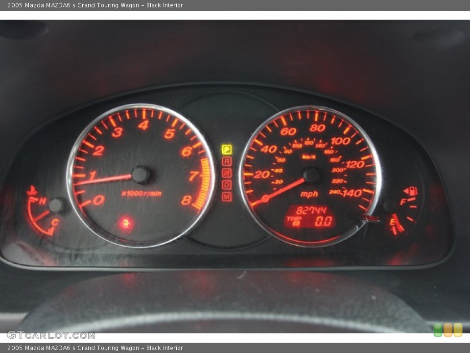 Black Interior Gauges for the 2005 Mazda MAZDA6 s Grand Touring Wagon #66084915