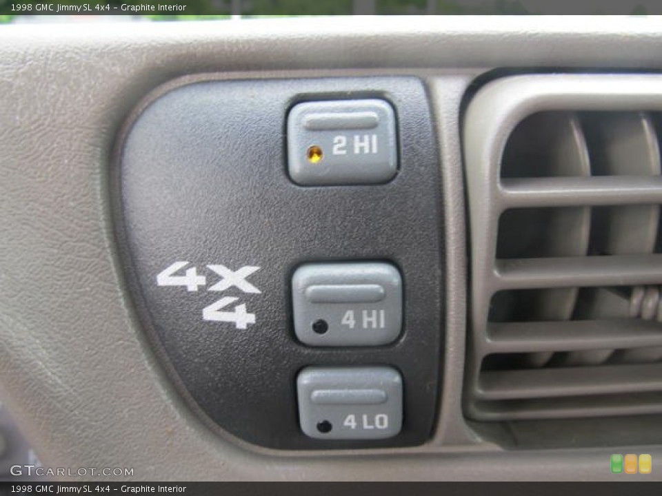 Graphite Interior Controls for the 1998 GMC Jimmy SL 4x4 #66085755