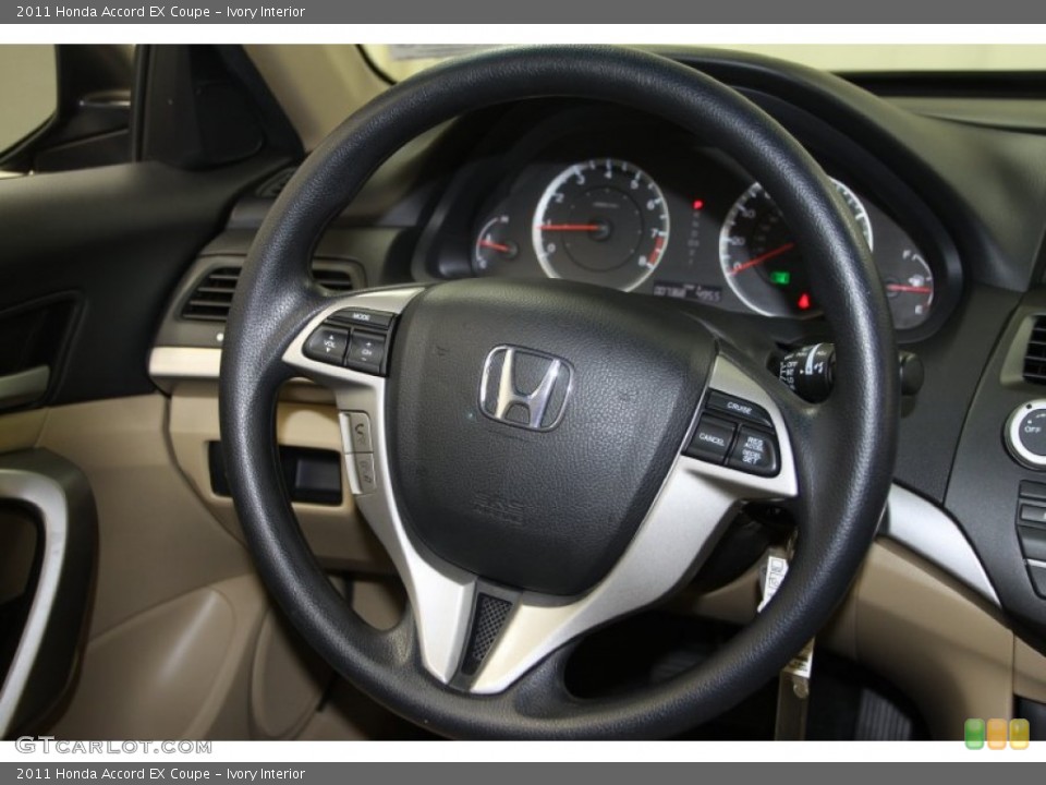 Ivory Interior Steering Wheel for the 2011 Honda Accord EX Coupe #66088614