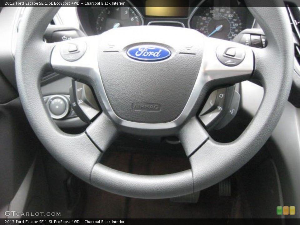 Charcoal Black Interior Steering Wheel for the 2013 Ford Escape SE 1.6L EcoBoost 4WD #66090239