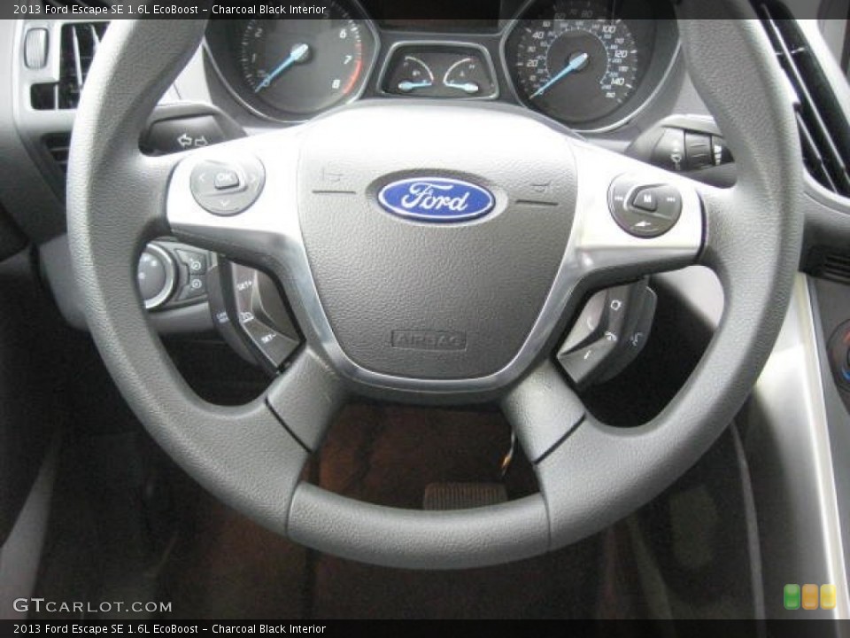Charcoal Black Interior Steering Wheel for the 2013 Ford Escape SE 1.6L EcoBoost #66090533
