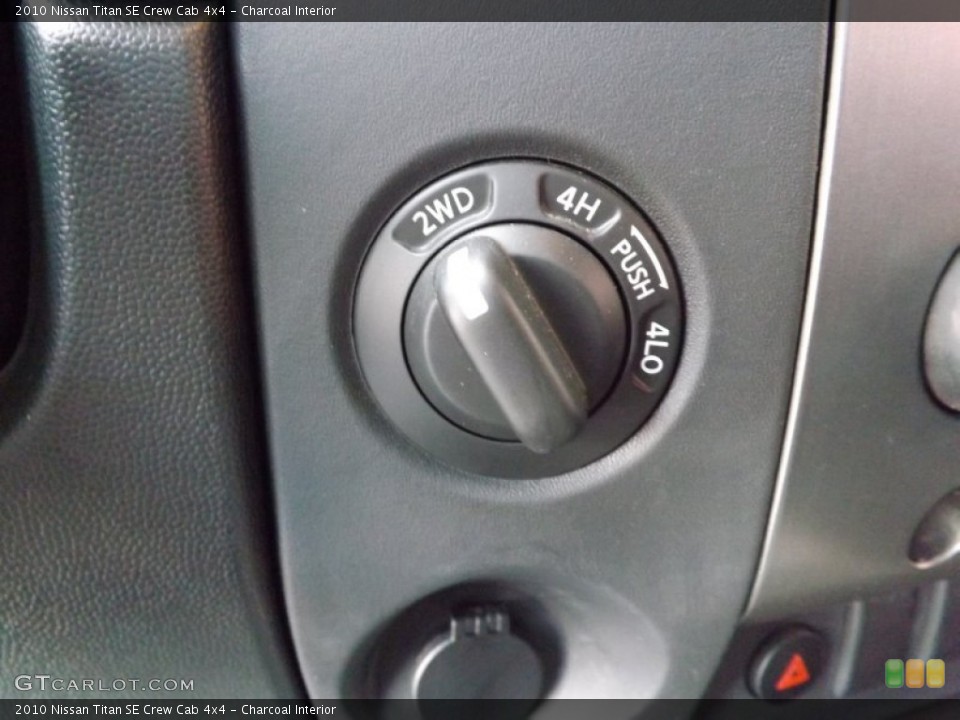 Charcoal Interior Controls for the 2010 Nissan Titan SE Crew Cab 4x4 #66092148