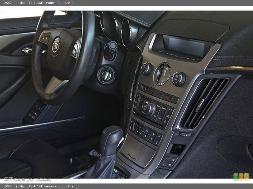 Ebony Interior Controls for the 2008 Cadillac CTS 4 AWD Sedan #66092661