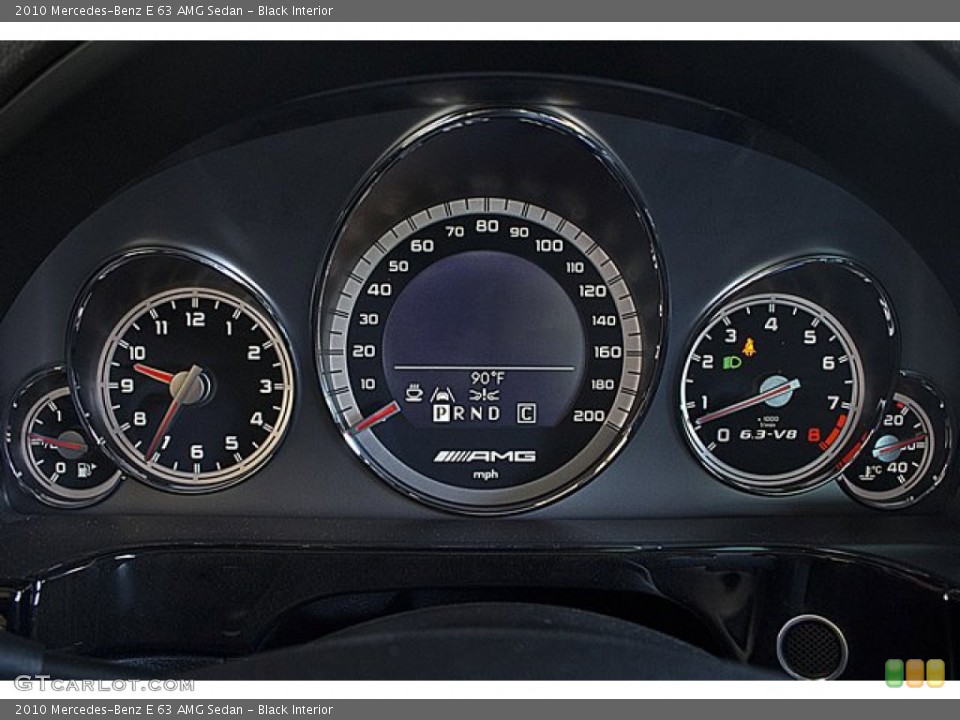 Black Interior Gauges for the 2010 Mercedes-Benz E 63 AMG Sedan #66092838