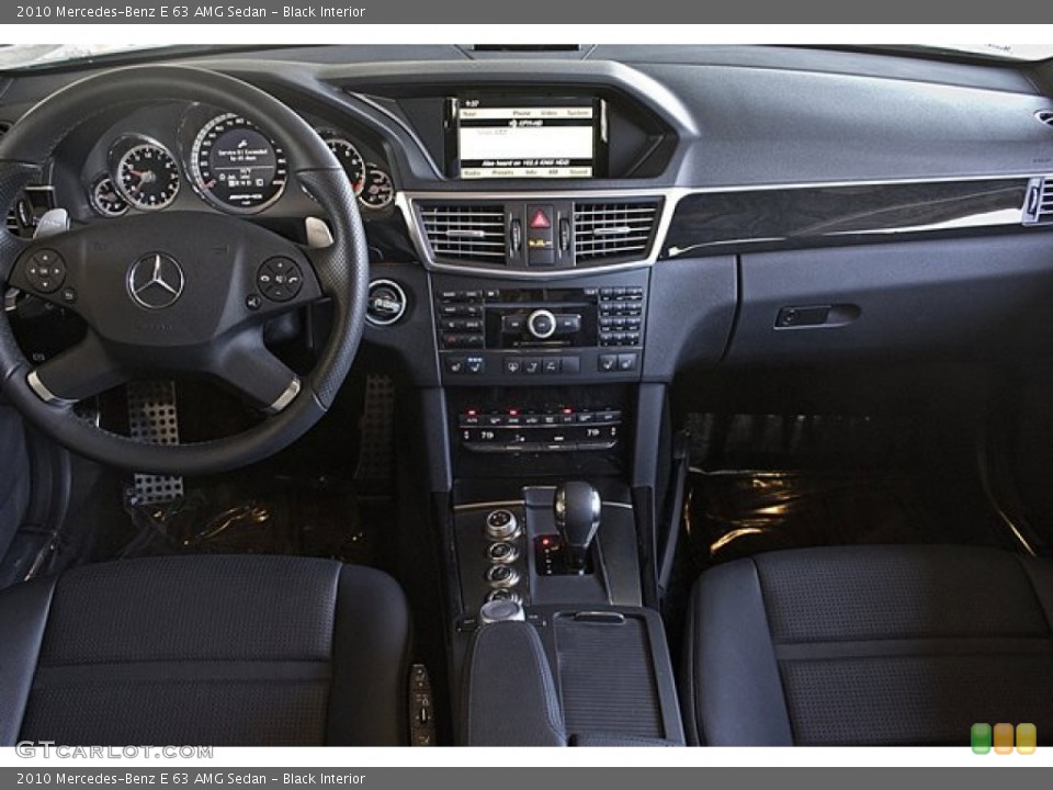 Black Interior Dashboard for the 2010 Mercedes-Benz E 63 AMG Sedan #66092841