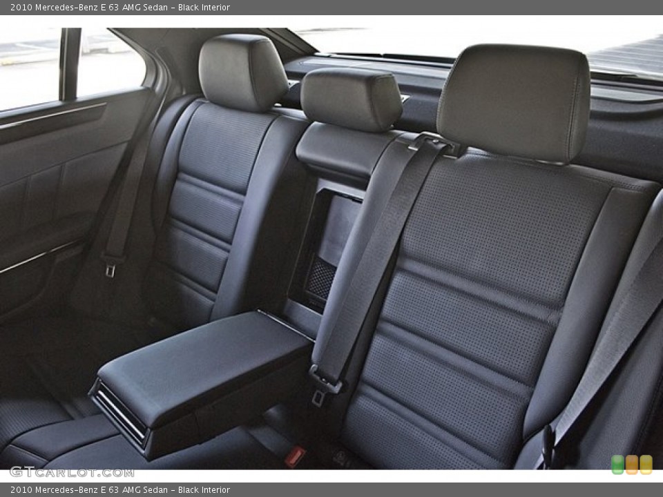 Black Interior Rear Seat for the 2010 Mercedes-Benz E 63 AMG Sedan #66092871
