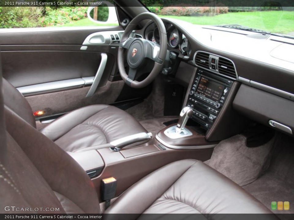 Cocoa Interior Photo for the 2011 Porsche 911 Carrera S Cabriolet #66092973