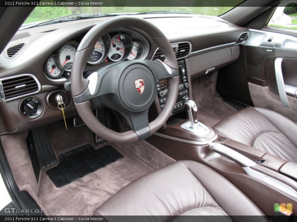 Cocoa Interior Photo for the 2011 Porsche 911 Carrera S Cabriolet #66092991