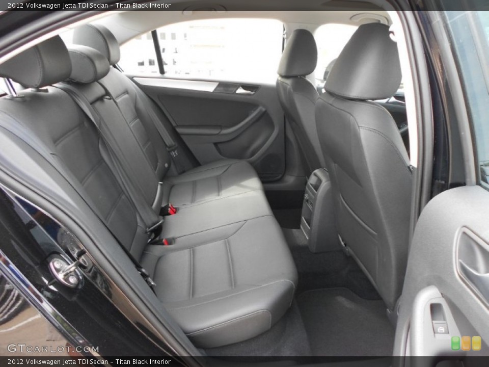 Titan Black Interior Photo for the 2012 Volkswagen Jetta TDI Sedan #66093513