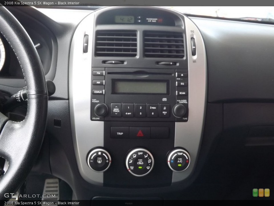 Black Interior Controls for the 2008 Kia Spectra 5 SX Wagon #66093780