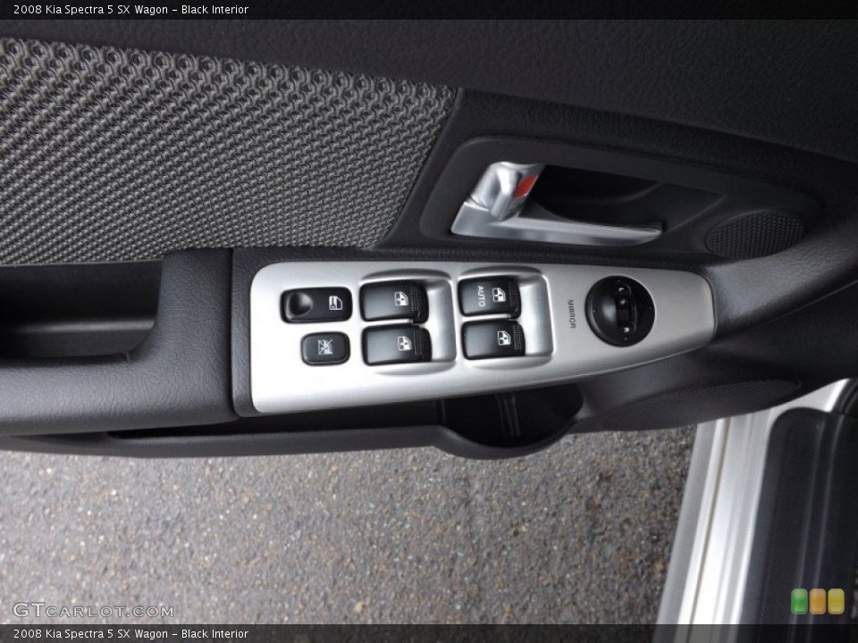 Black Interior Controls for the 2008 Kia Spectra 5 SX Wagon #66093840