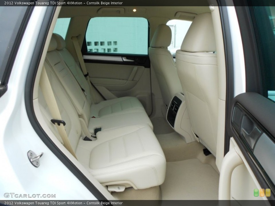 Cornsilk Beige Interior Rear Seat for the 2012 Volkswagen Touareg TDI Sport 4XMotion #66094227