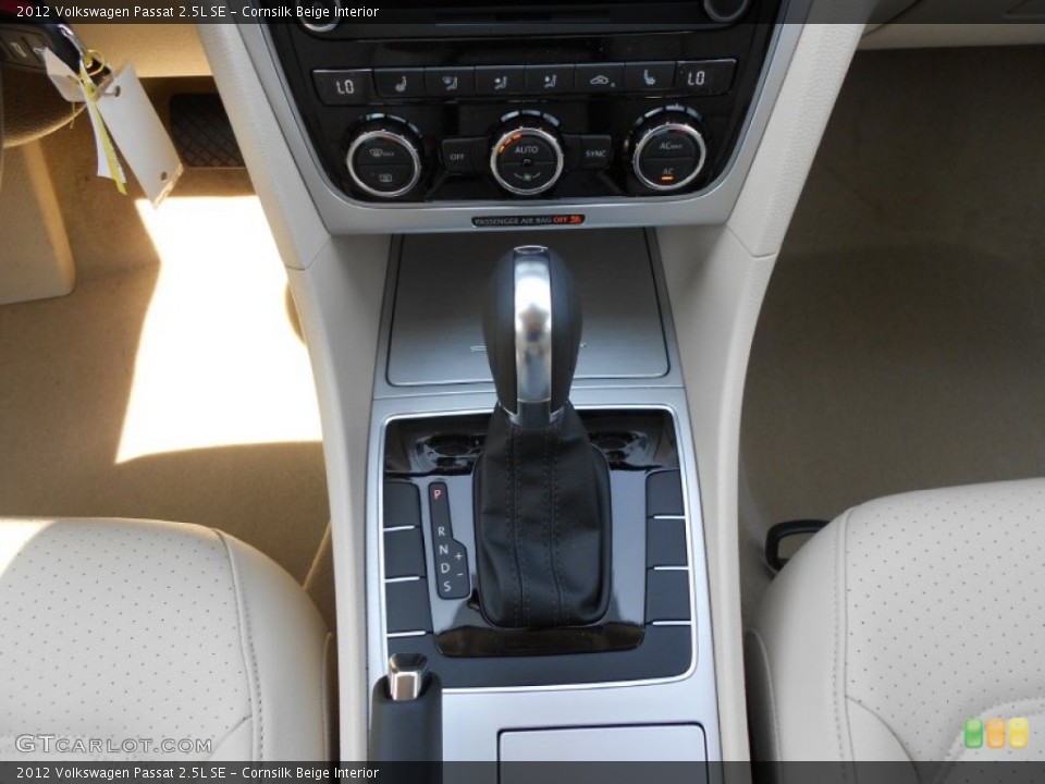 Cornsilk Beige Interior Transmission for the 2012 Volkswagen Passat 2.5L SE #66094476