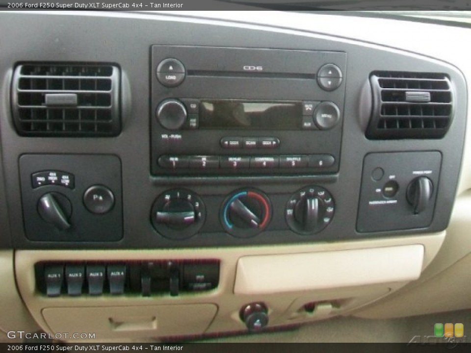 Tan Interior Controls for the 2006 Ford F250 Super Duty XLT SuperCab 4x4 #66094680