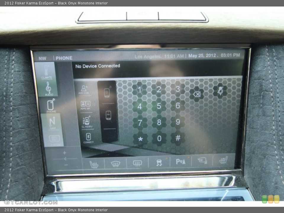 Black Onyx Monotone Interior Controls for the 2012 Fisker Karma EcoSport #66094976