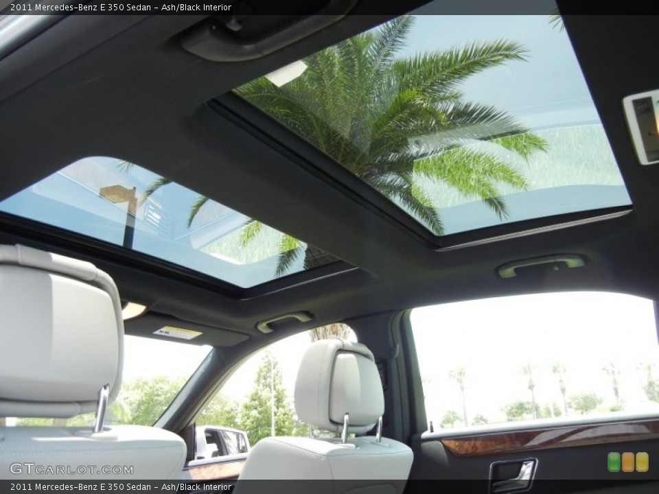 Ash/Black Interior Sunroof for the 2011 Mercedes-Benz E 350 Sedan #66095385