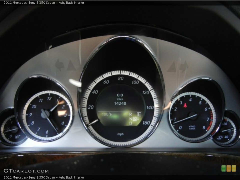 Ash/Black Interior Gauges for the 2011 Mercedes-Benz E 350 Sedan #66095394