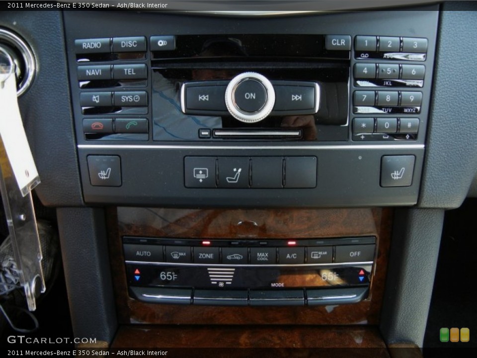 Ash/Black Interior Controls for the 2011 Mercedes-Benz E 350 Sedan #66095403