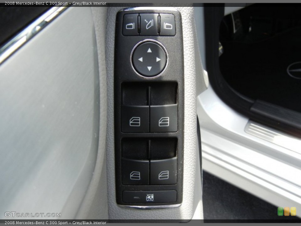 Grey/Black Interior Controls for the 2008 Mercedes-Benz C 300 Sport #66095532