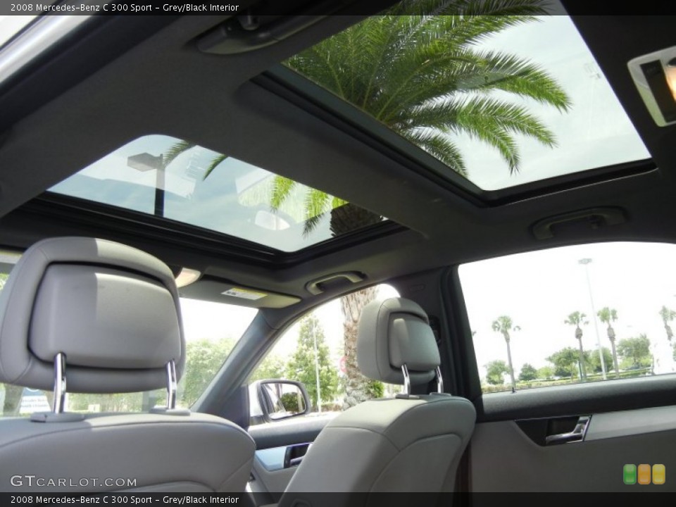 Grey/Black Interior Sunroof for the 2008 Mercedes-Benz C 300 Sport #66095577