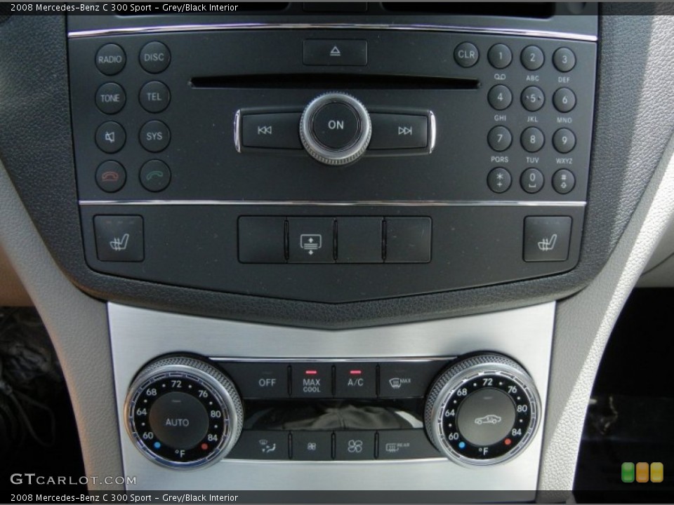 Grey/Black Interior Controls for the 2008 Mercedes-Benz C 300 Sport #66095628