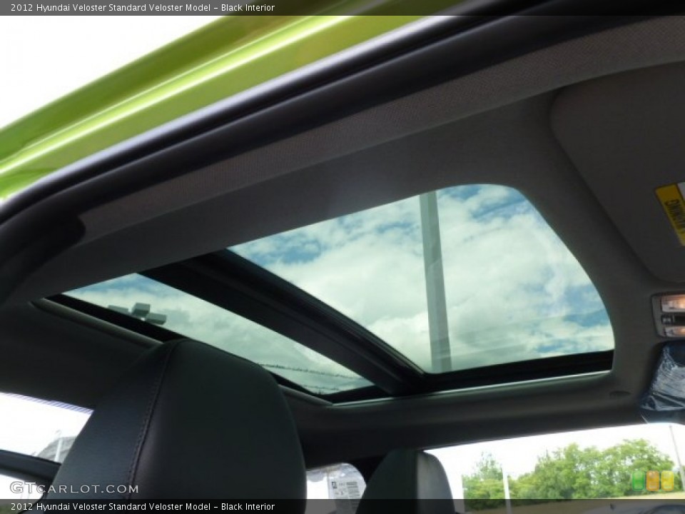 Black Interior Sunroof for the 2012 Hyundai Veloster  #66096180