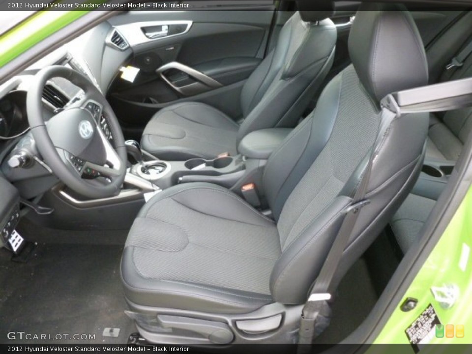 Black Interior Front Seat for the 2012 Hyundai Veloster  #66096210