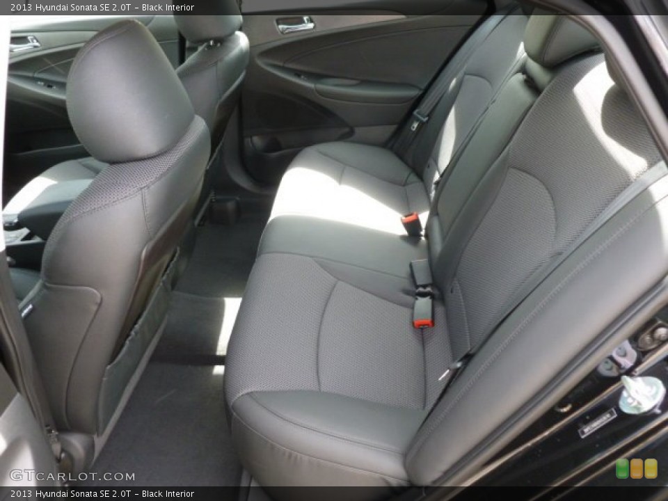 Black Interior Rear Seat for the 2013 Hyundai Sonata SE 2.0T #66097761