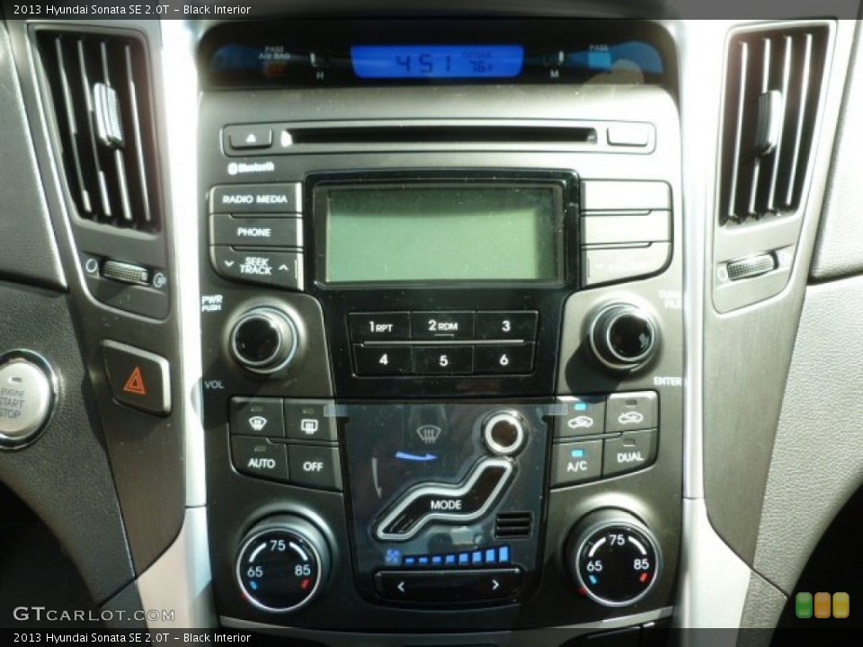 Black Interior Controls for the 2013 Hyundai Sonata SE 2.0T #66097818