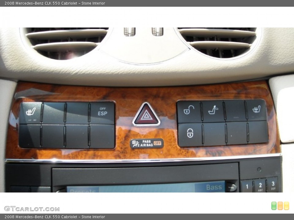 Stone Interior Controls for the 2008 Mercedes-Benz CLK 550 Cabriolet #66100557