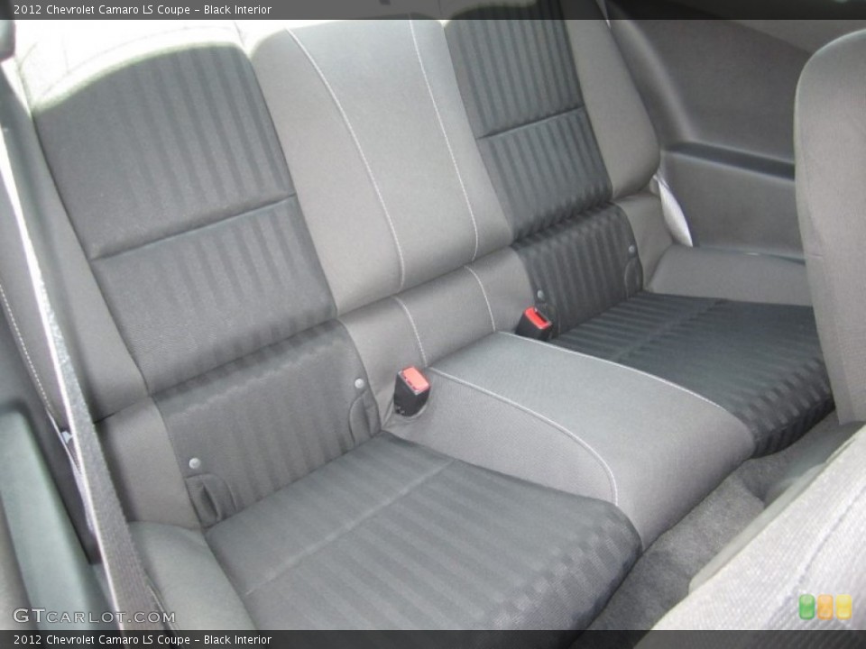 Black Interior Rear Seat for the 2012 Chevrolet Camaro LS Coupe #66100572