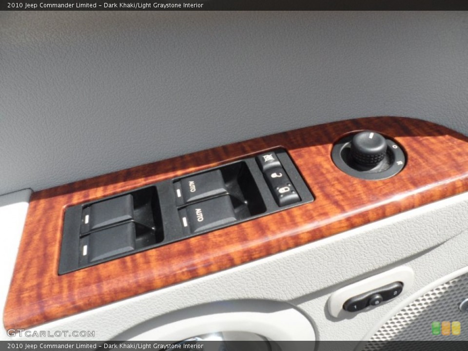 Dark Khaki/Light Graystone Interior Controls for the 2010 Jeep Commander Limited #66100731