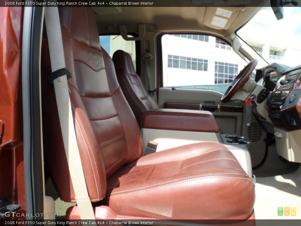 Chaparral Brown Interior Photo for the 2008 Ford F350 Super Duty King Ranch Crew Cab 4x4 #66101427