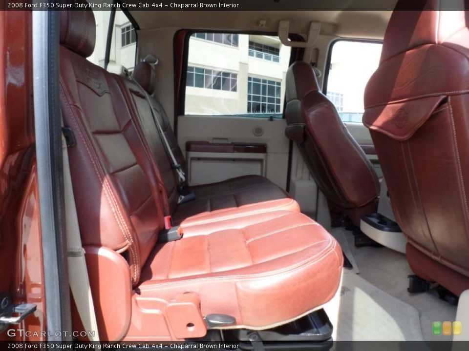 Chaparral Brown Interior Rear Seat for the 2008 Ford F350 Super Duty King Ranch Crew Cab 4x4 #66101445
