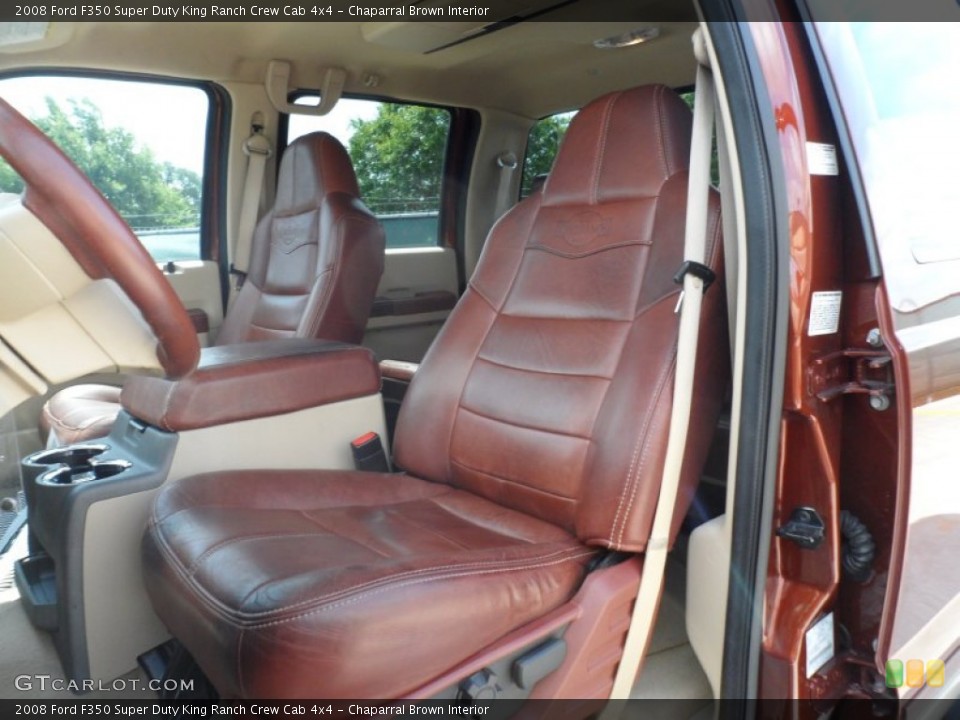 Chaparral Brown Interior Front Seat for the 2008 Ford F350 Super Duty King Ranch Crew Cab 4x4 #66101508