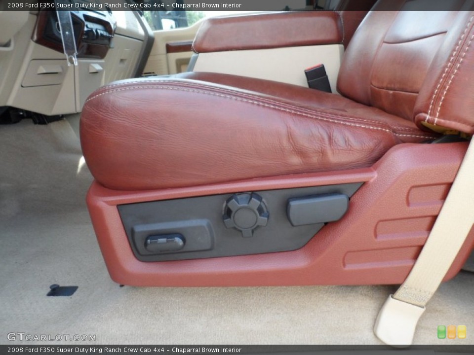 Chaparral Brown Interior Controls for the 2008 Ford F350 Super Duty King Ranch Crew Cab 4x4 #66101519