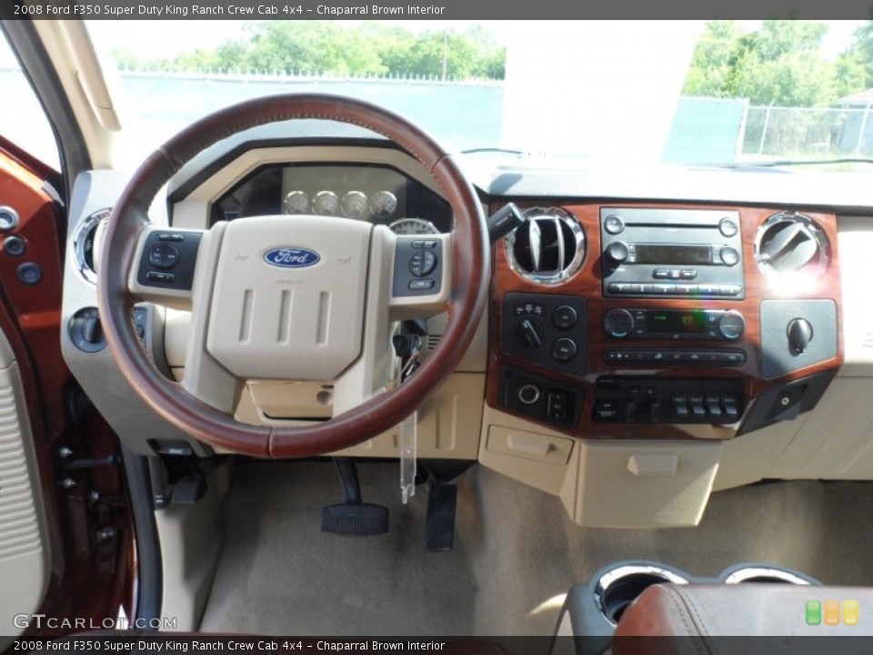 Chaparral Brown Interior Dashboard for the 2008 Ford F350 Super Duty King Ranch Crew Cab 4x4 #66101538