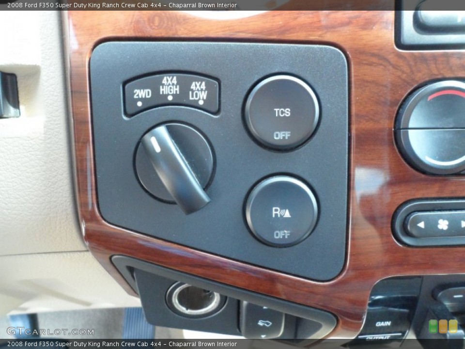 Chaparral Brown Interior Controls for the 2008 Ford F350 Super Duty King Ranch Crew Cab 4x4 #66101585