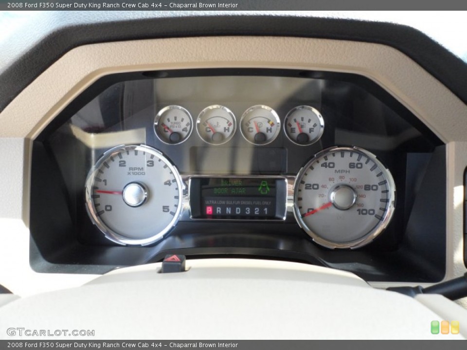 Chaparral Brown Interior Gauges for the 2008 Ford F350 Super Duty King Ranch Crew Cab 4x4 #66101622