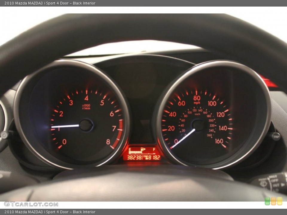 Black Interior Gauges for the 2010 Mazda MAZDA3 i Sport 4 Door #66102180