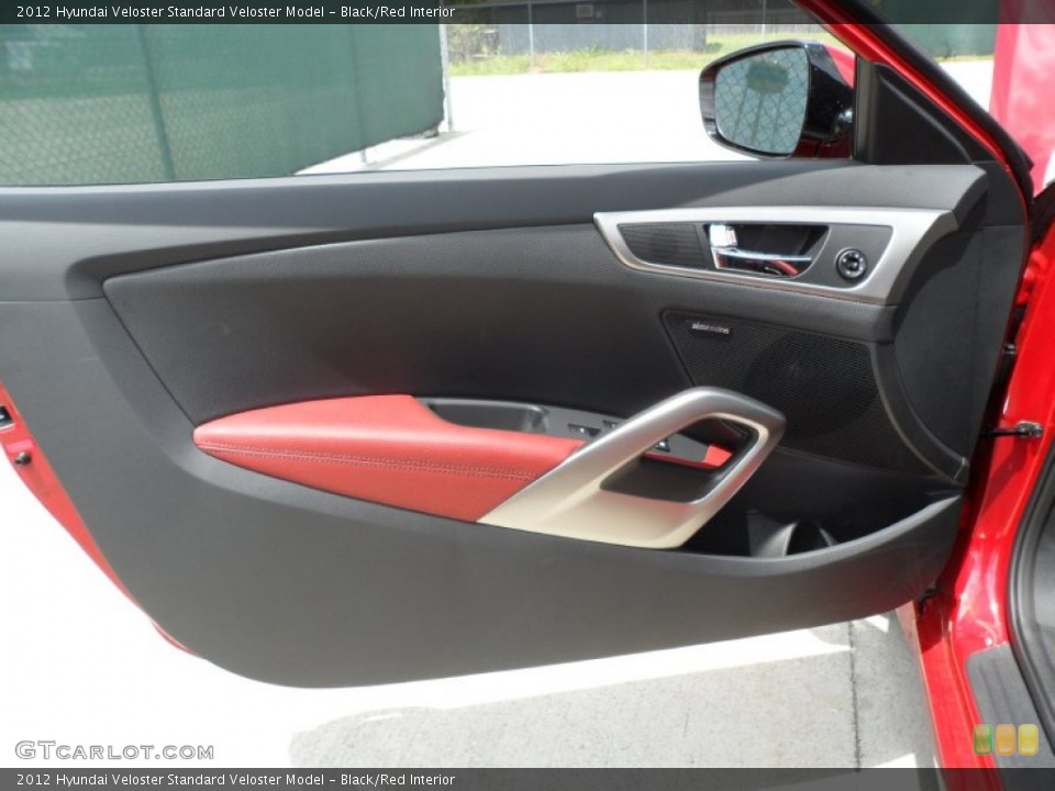 Black/Red Interior Door Panel for the 2012 Hyundai Veloster  #66104361
