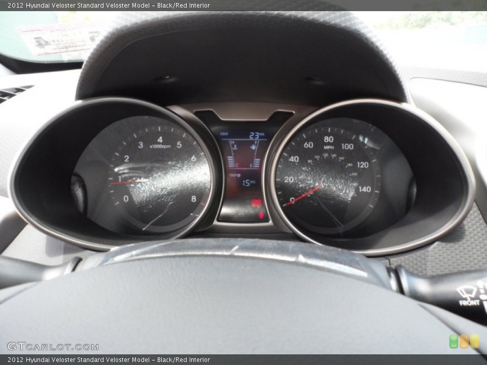 Black/Red Interior Gauges for the 2012 Hyundai Veloster  #66104460