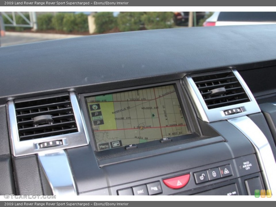 Ebony/Ebony Interior Navigation for the 2009 Land Rover Range Rover Sport Supercharged #66105063