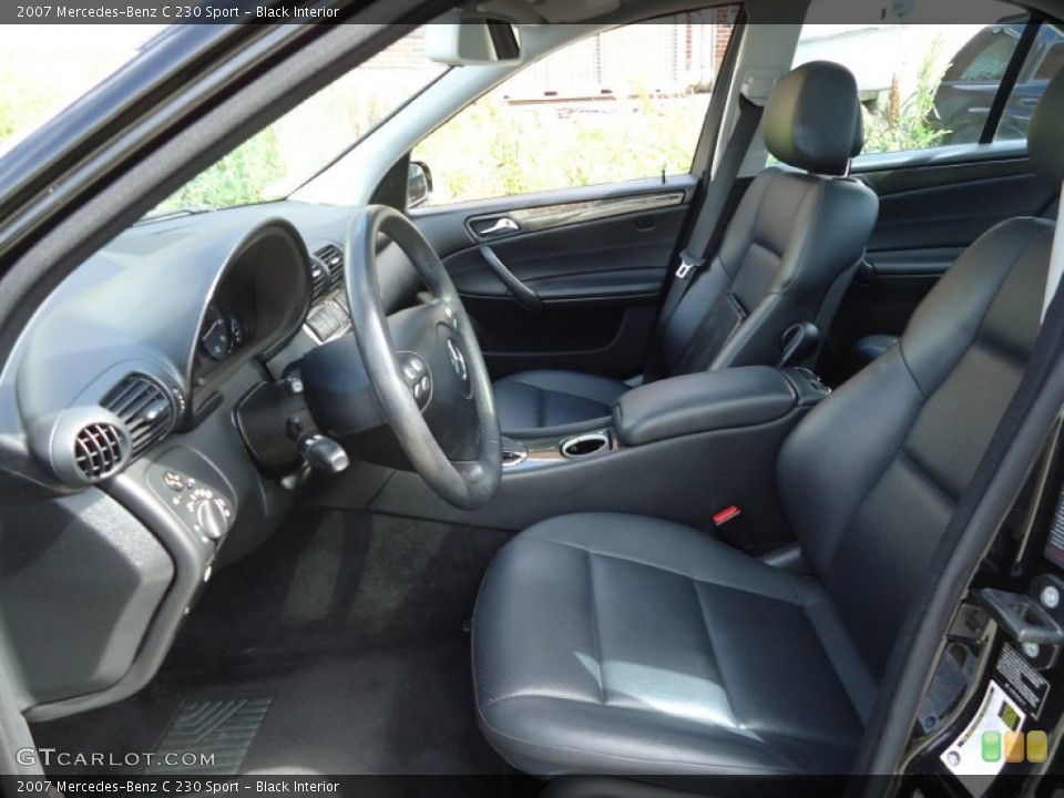 Black Interior Photo for the 2007 Mercedes-Benz C 230 Sport #66105102