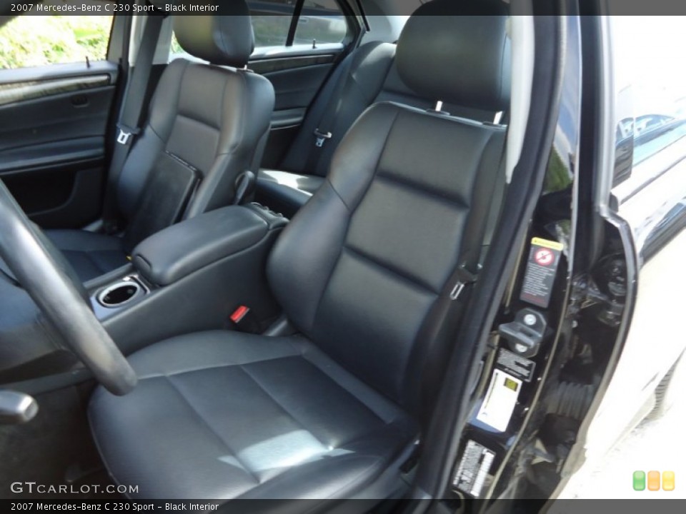 Black Interior Front Seat for the 2007 Mercedes-Benz C 230 Sport #66105105