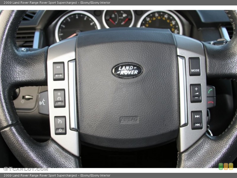 Ebony/Ebony Interior Steering Wheel for the 2009 Land Rover Range Rover Sport Supercharged #66105144