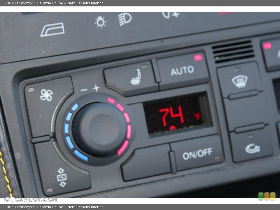 Nero Perseus Interior Controls for the 2004 Lamborghini Gallardo Coupe #66105798